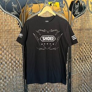 M SHOEI Cotton Black Graphic Tee Men’s